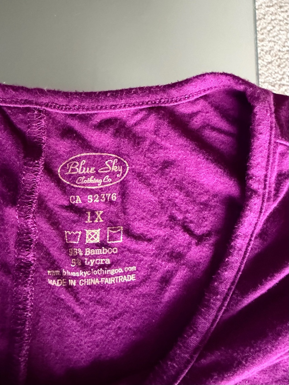 💜 Blue Sky Purple Top - Picture 2 of 2